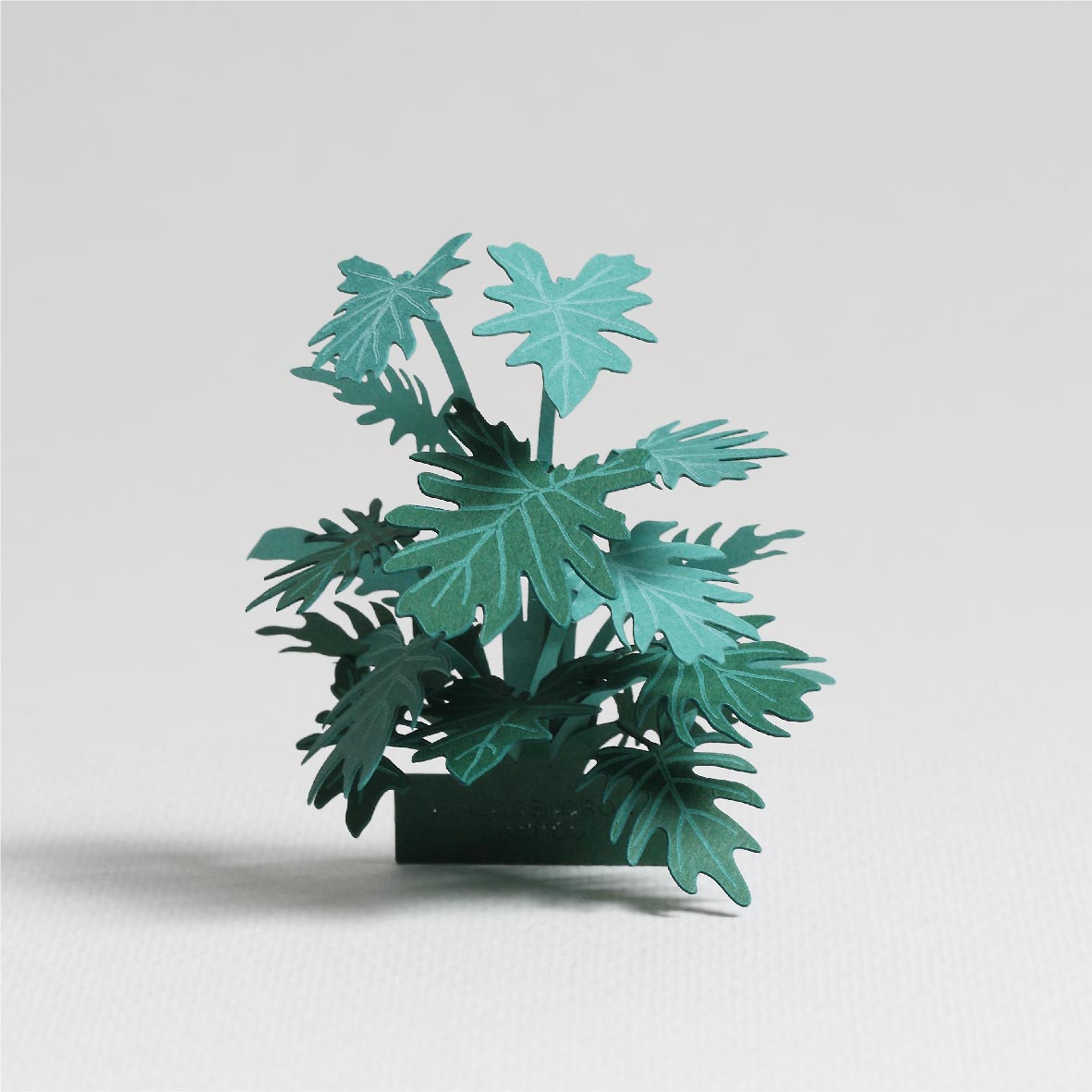 Philodendron Xanadu - FingerART Desktop Forest Sticker (605026)