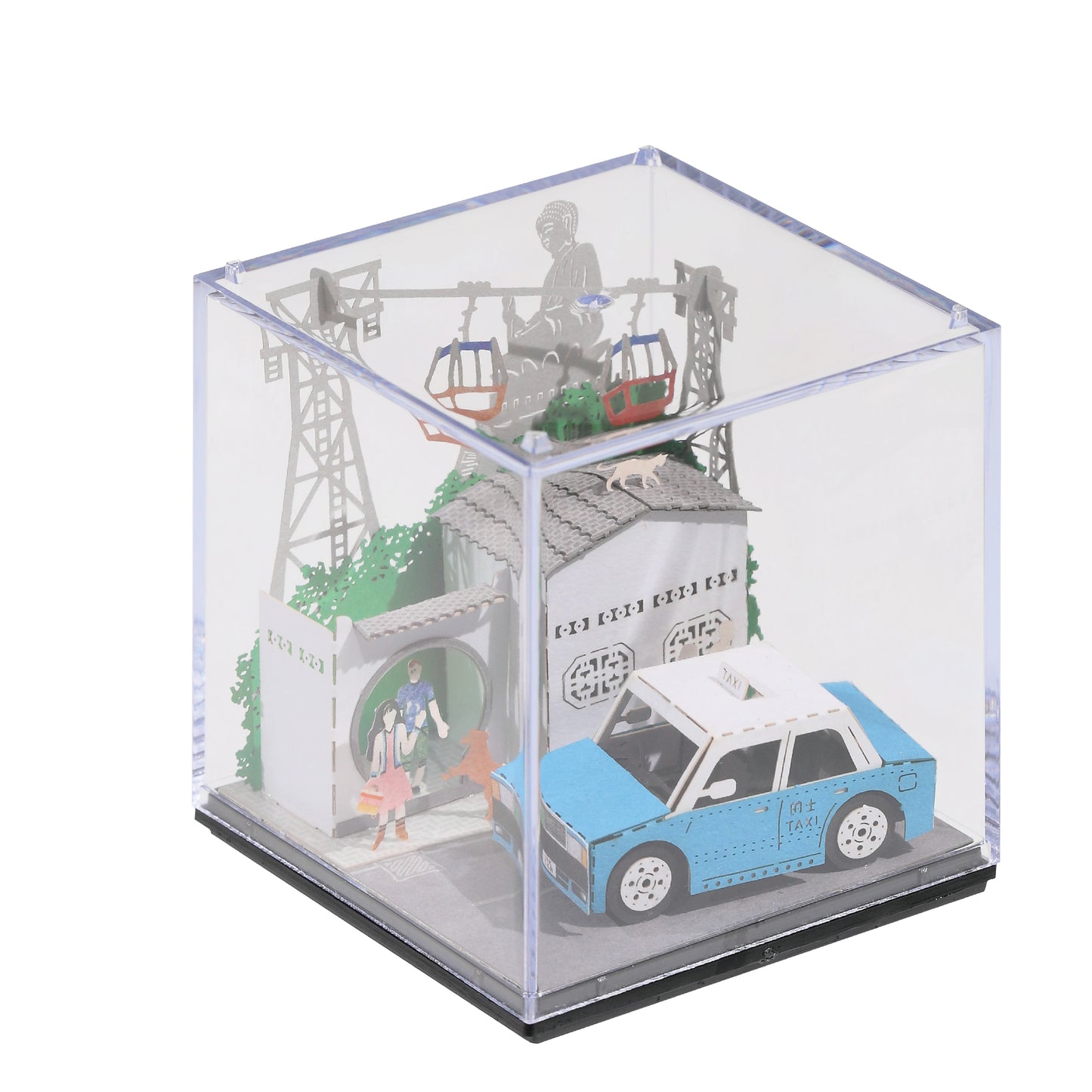 Lantau Taxi (Ngong Ping) - FingerART Paper Miniature Model (HK-5814)