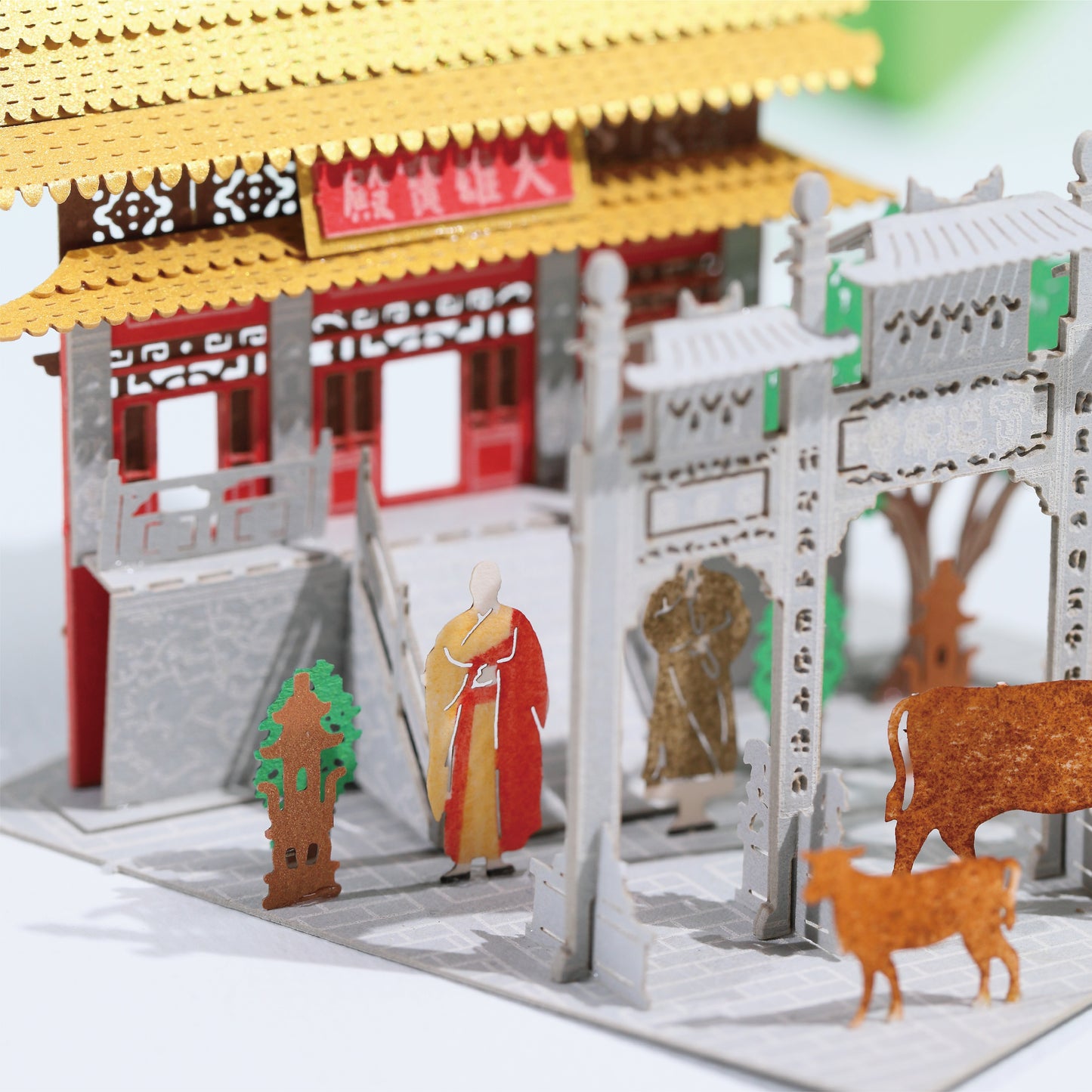 Po Lin Monastery - FingerART Paper Miniature Model (HK-591)