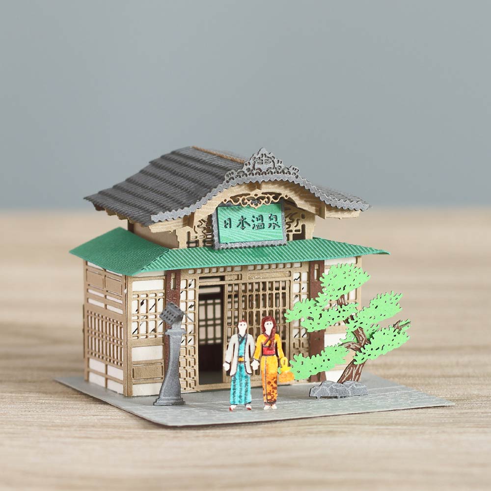 Japan Onsen - FingerART Paper Miniature Model (SJ-5122)