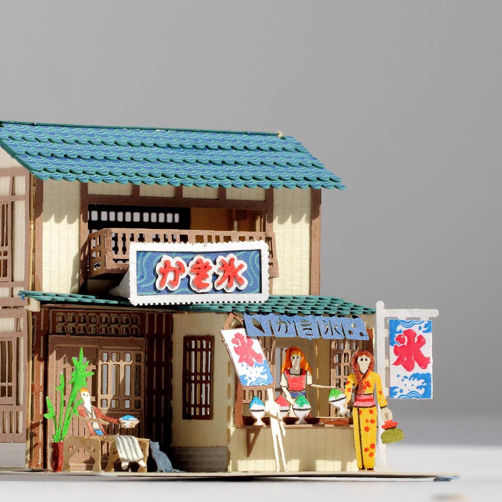 Shaved Ice House - FingerART Paper Miniature Model (SJ-515)