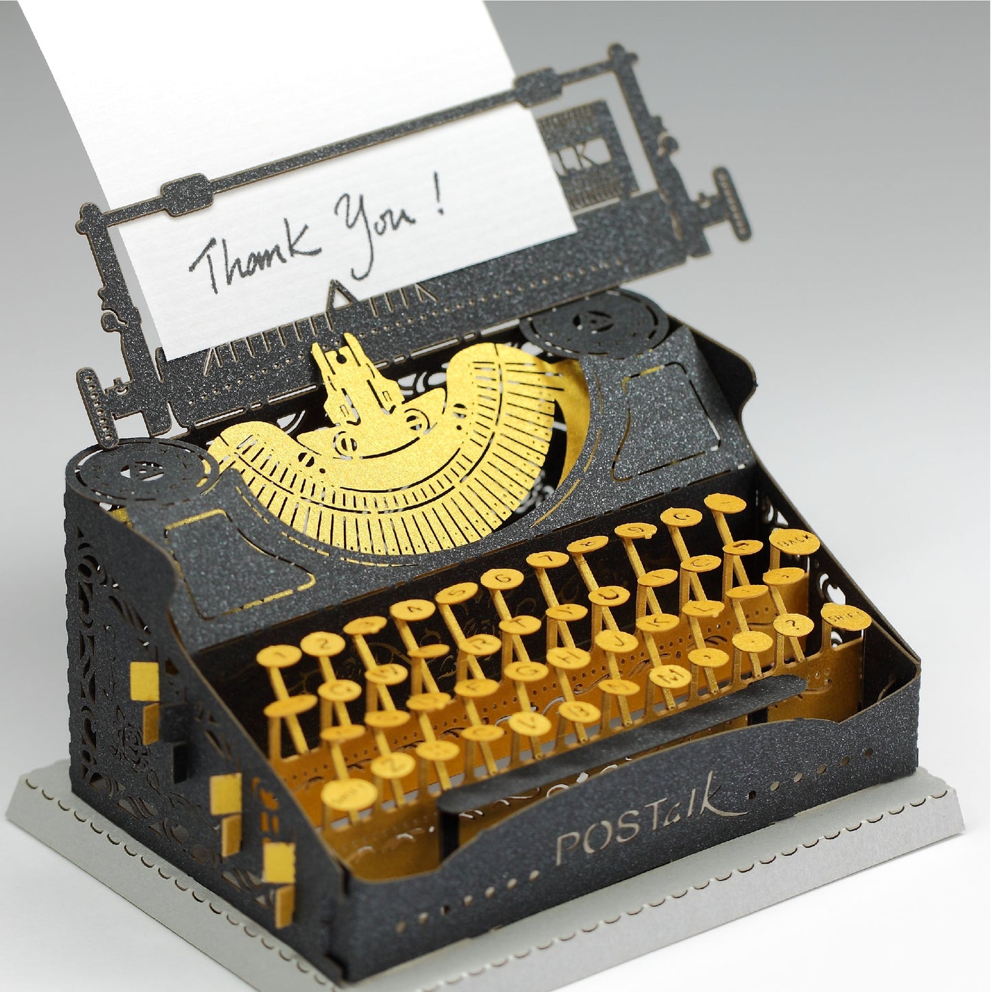 Typewriter (Black & Gold) - POSTalk Light Model (LM-42)