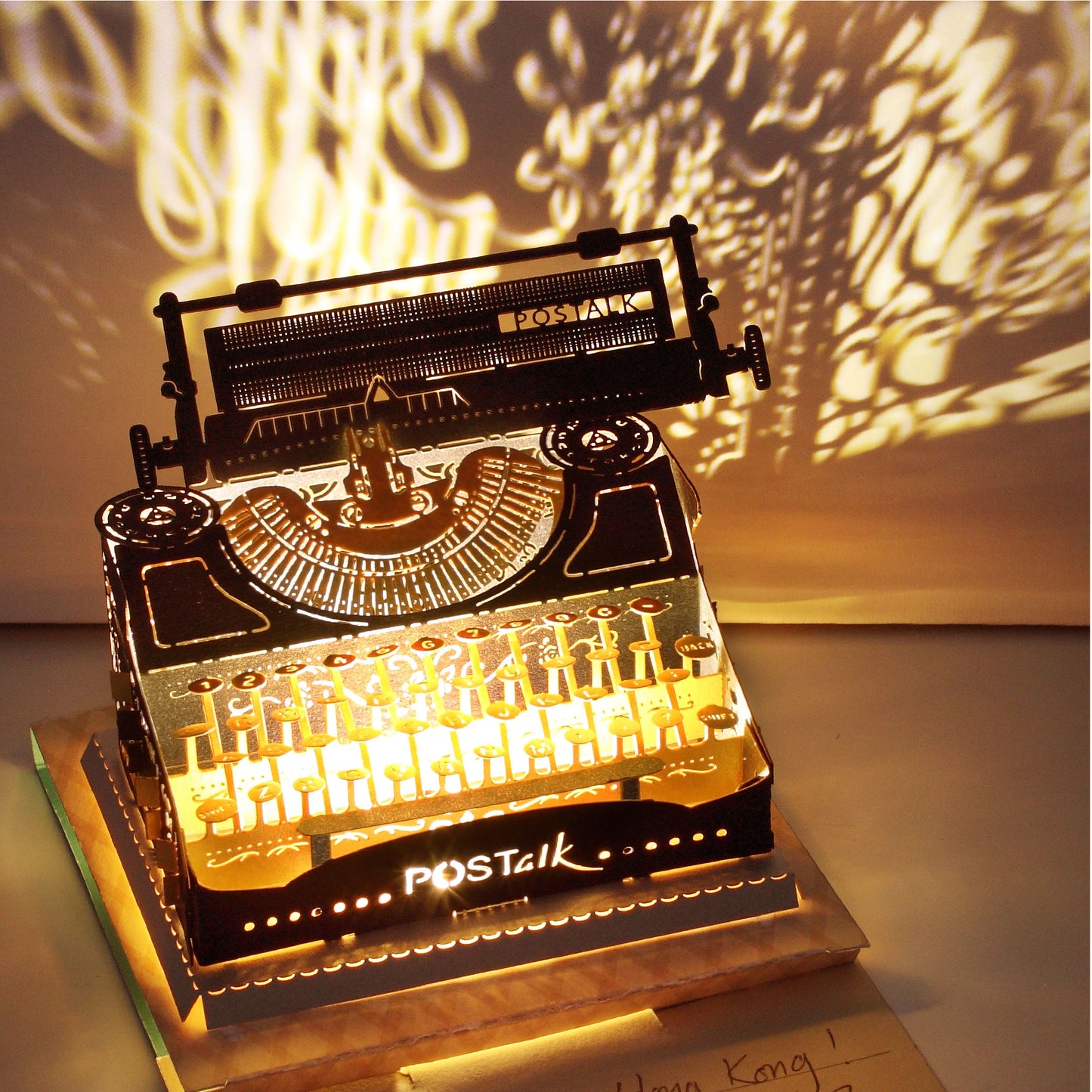 Typewriter (Black & Gold) - POSTalk Light Model (LM-42)