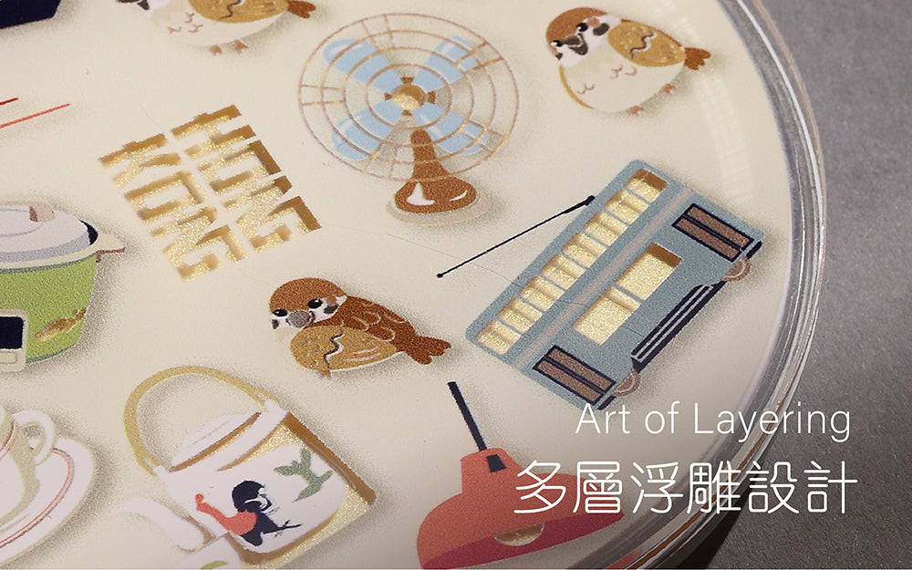 Hong Kong Nostalgia - Layering Art 15W Wireless Charger (WC-03)