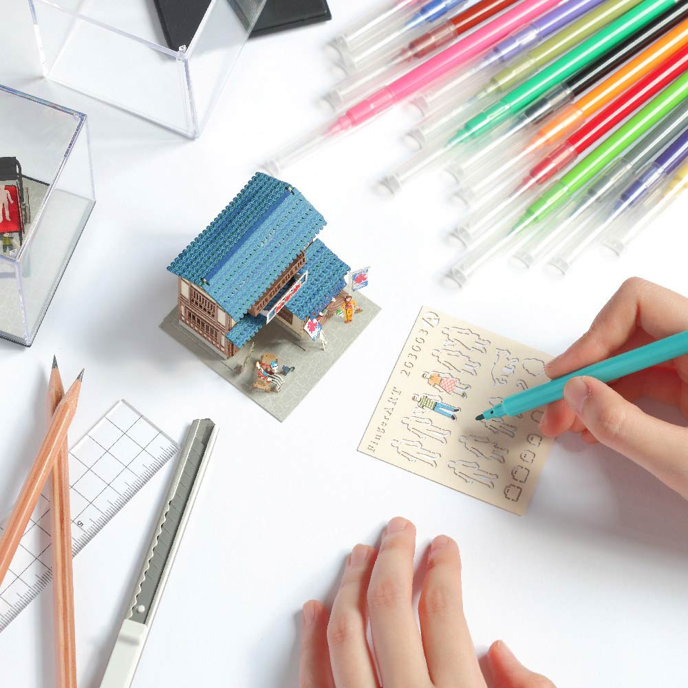 Shaved Ice House - FingerART Paper Miniature Model (SJ-515)