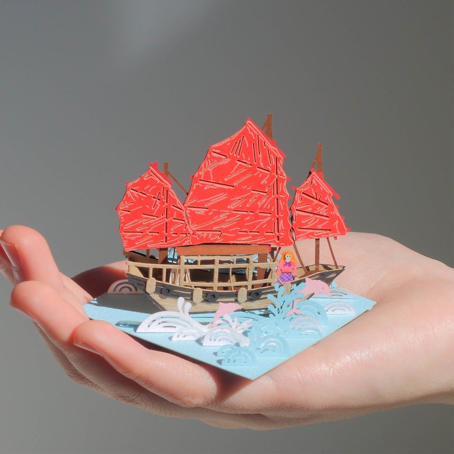 Hong Kong Junk - FingerART Paper Miniature Model (HK-641)