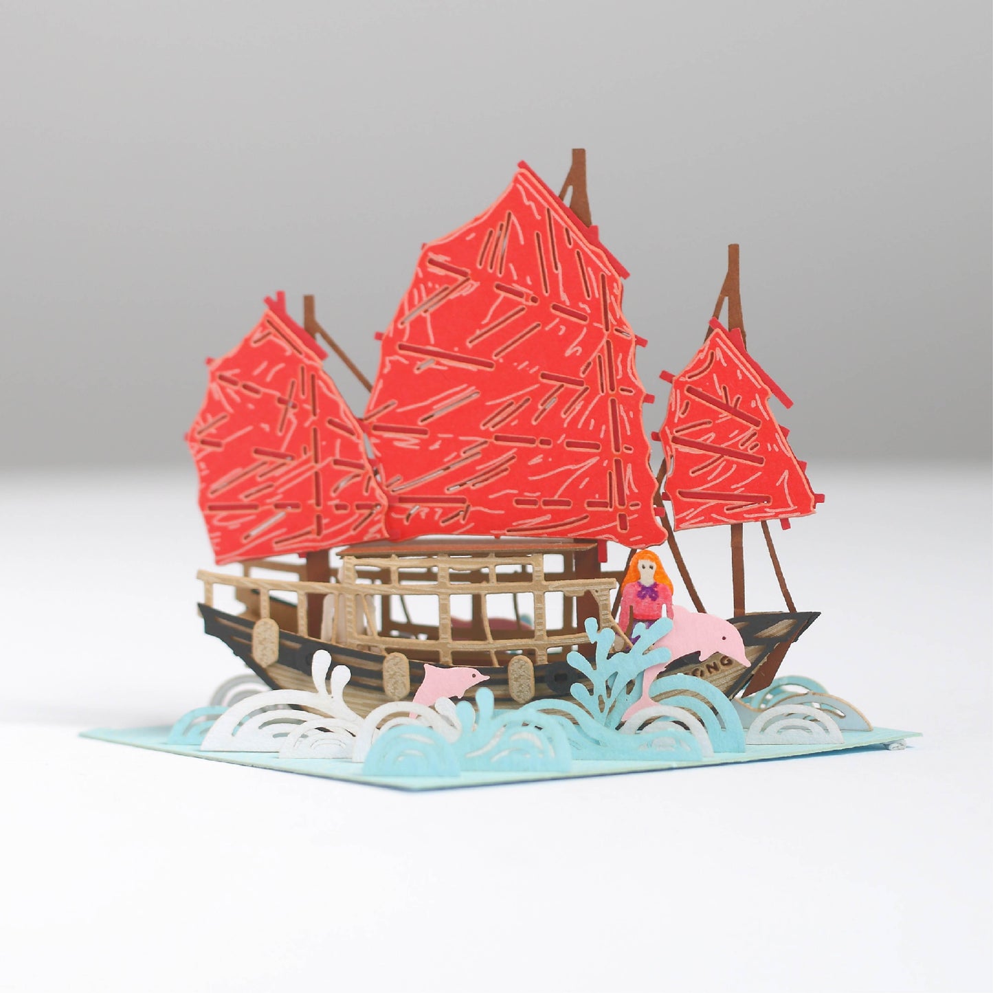 Hong Kong Junk - FingerART Paper Miniature Model (HK-641)