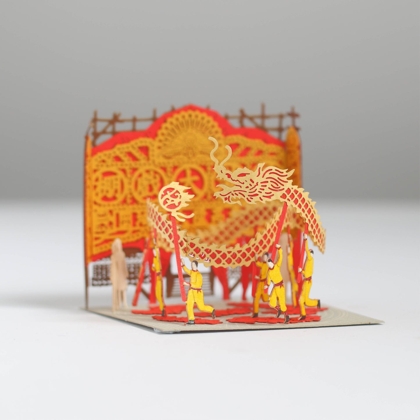 Dragon Dance - FingerART Paper Miniature Model (HK-584)