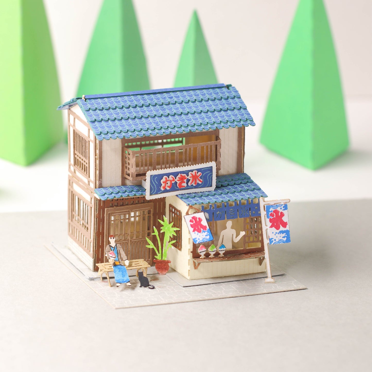 Shaved Ice House - FingerART Paper Miniature Model (SJ-515)