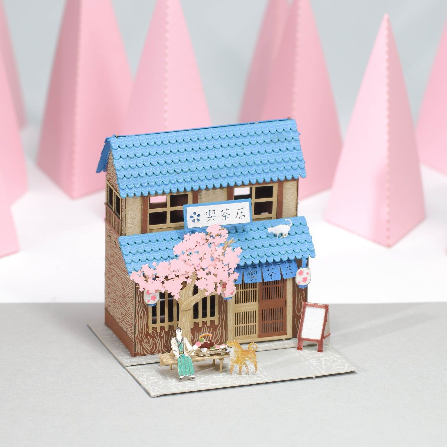 Tea House - FingerART Paper Miniature Model (SJ-514)