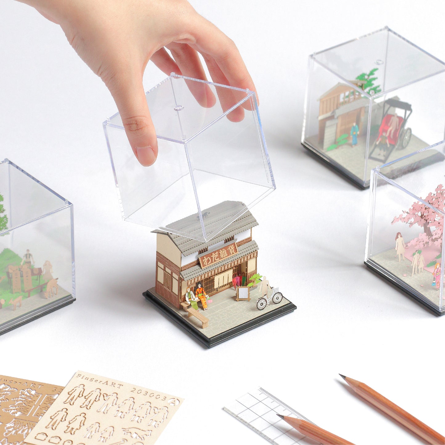 Grocery Store - FingerART Paper Miniature Model (SJ-516)