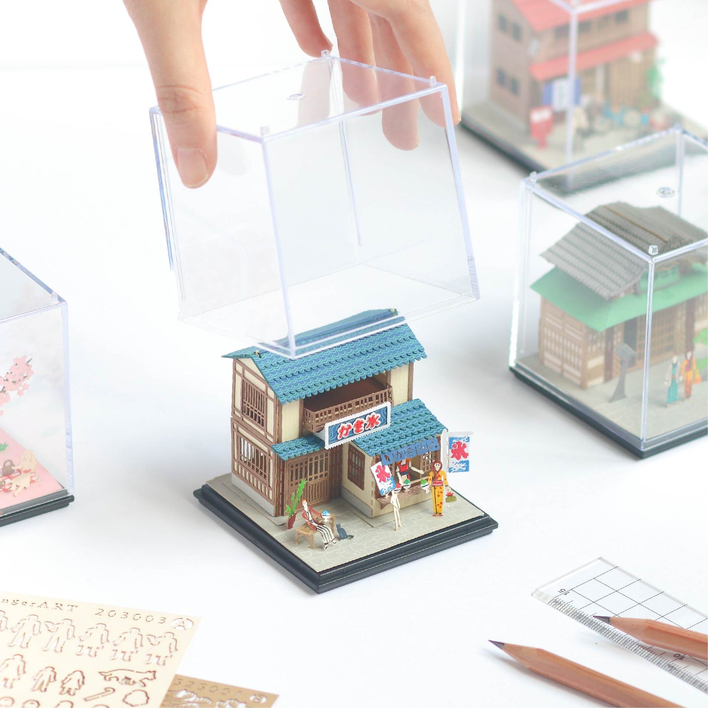 Shaved Ice House - FingerART Paper Miniature Model (SJ-515)
