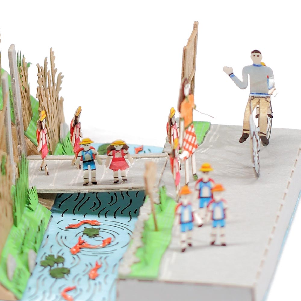 School Trip - FingerART Paper Miniature Model (LS-533)