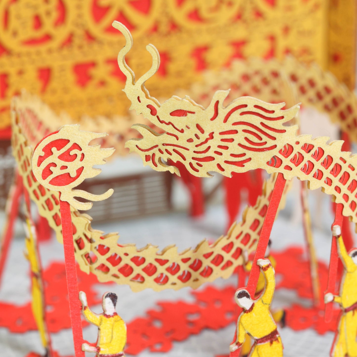 Dragon Dance - FingerART Paper Miniature Model (HK-584)