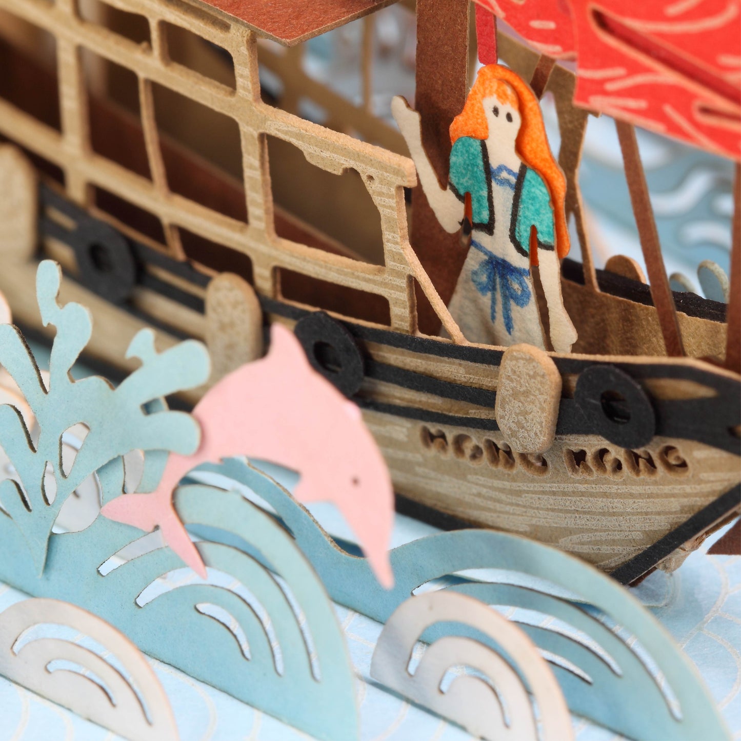 Hong Kong Junk - FingerART Paper Miniature Model (HK-641)