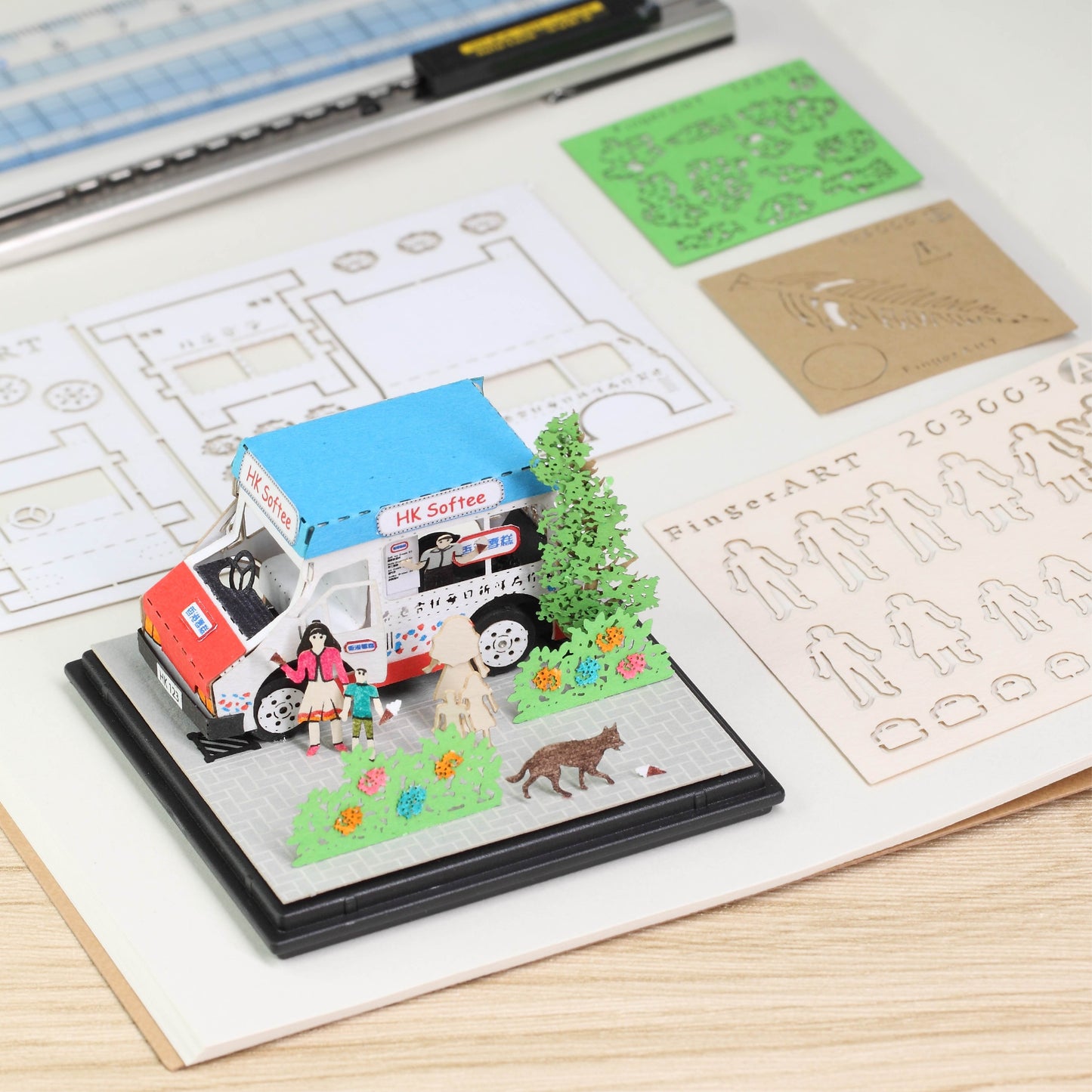 Mister Softee - FingerART Paper Miniature Model (HK-643)
