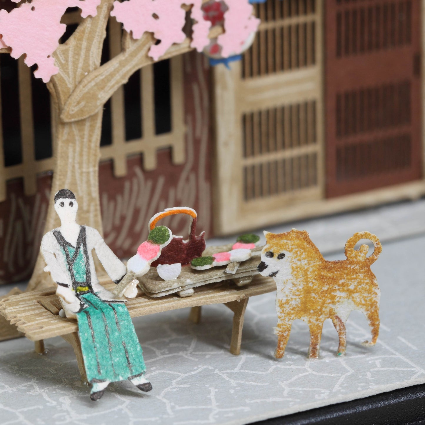 Tea House - FingerART Paper Miniature Model (SJ-514)