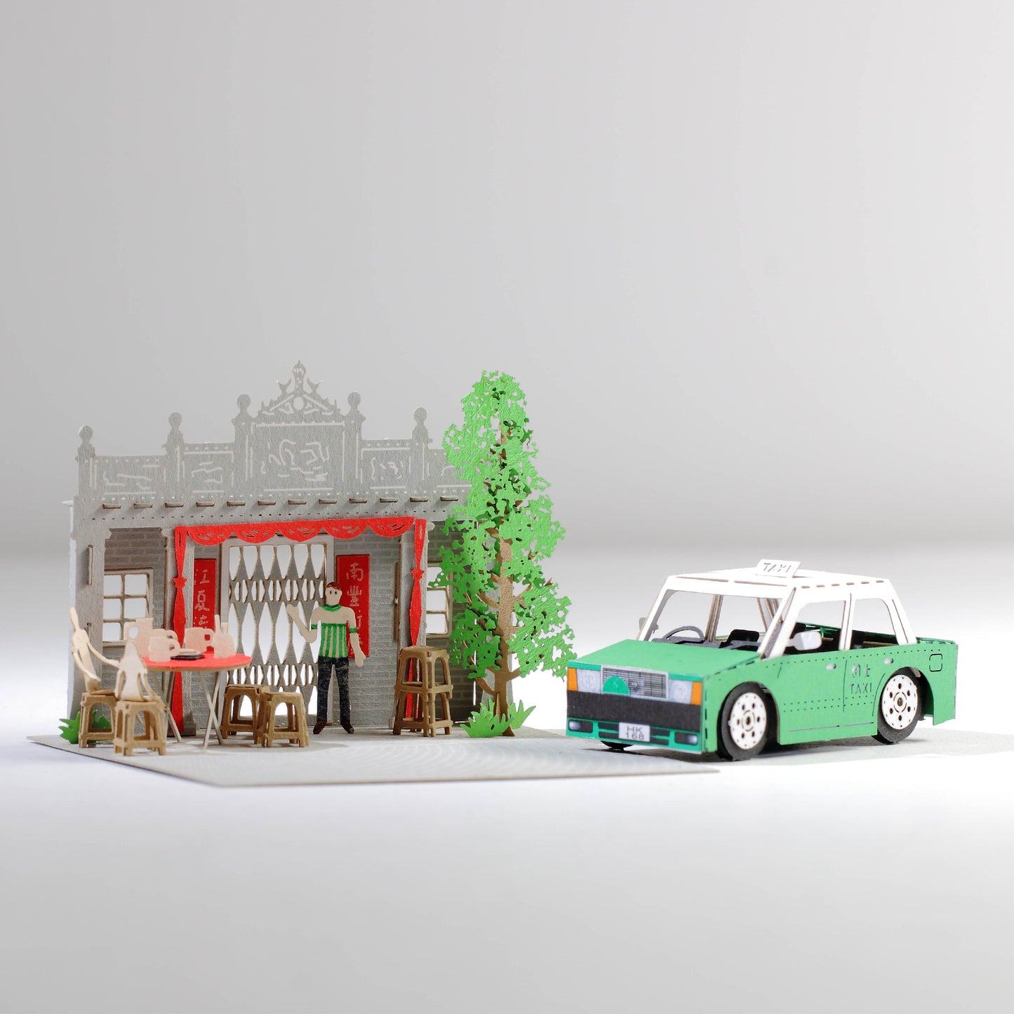 N.T. TAXI (Kam Tin) - FingerART Paper Miniature Model (HK-5813)