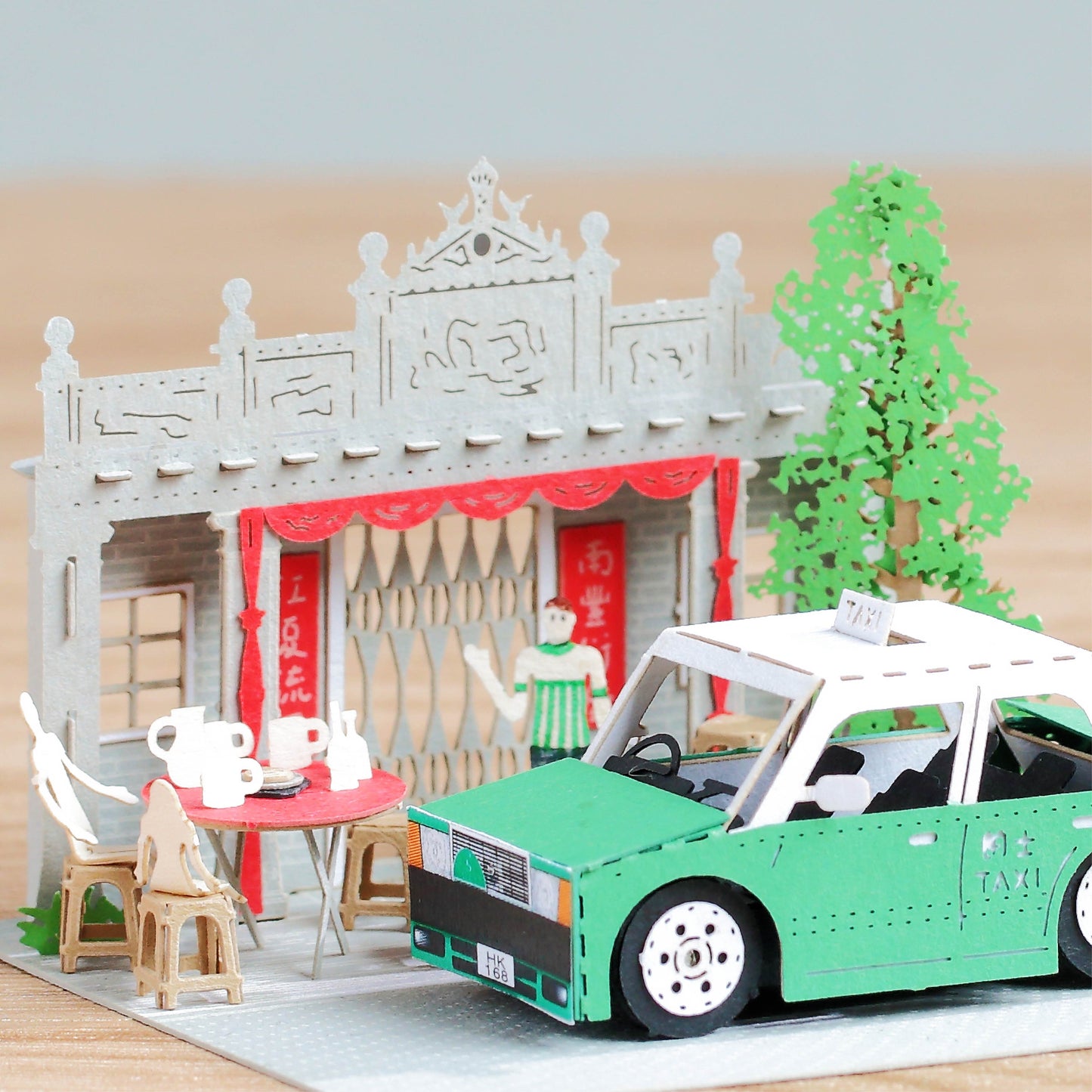 N.T. TAXI (Kam Tin) - FingerART Paper Miniature Model (HK-5813)