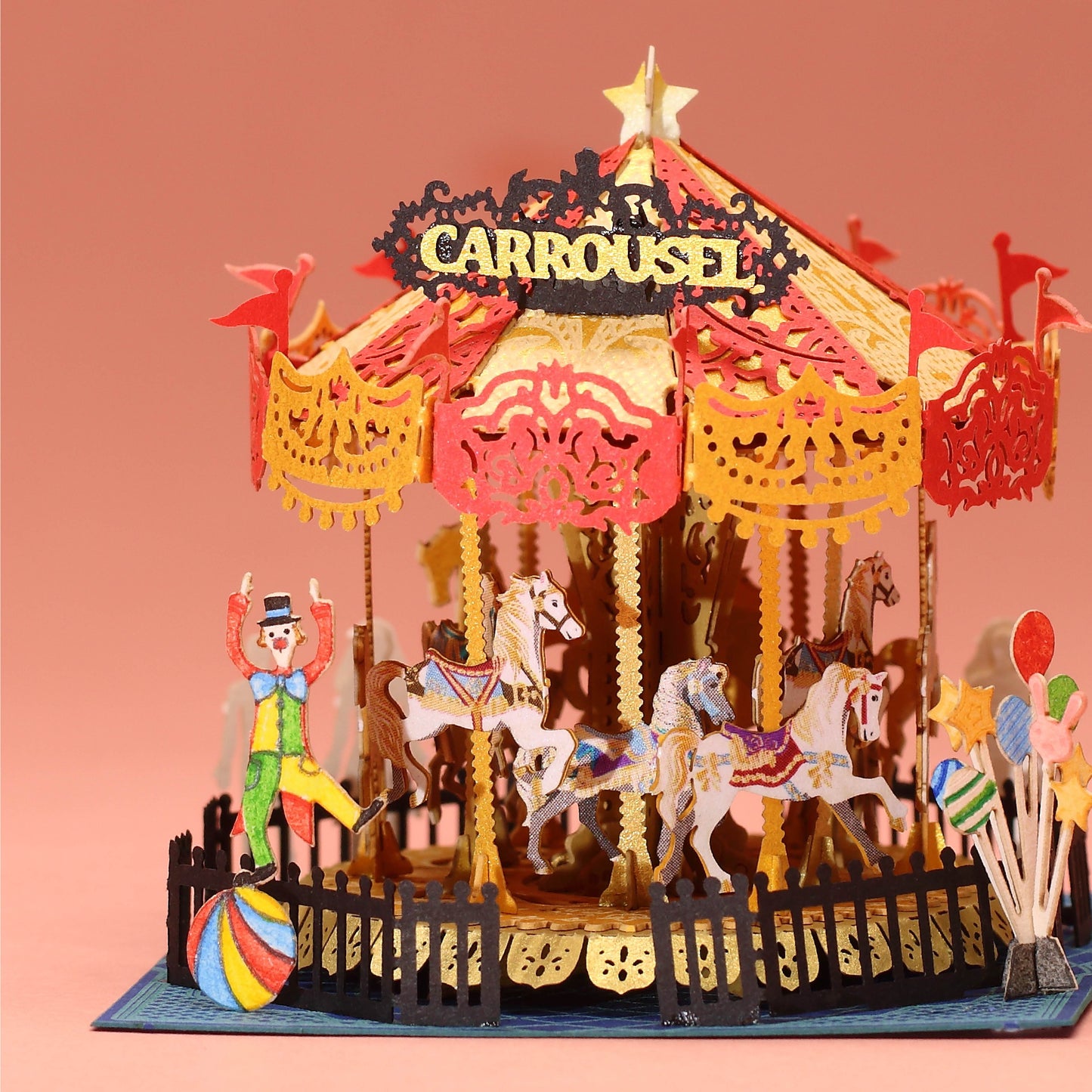 Merry Go Round - FingerART Paper Miniature Model (FS-753)