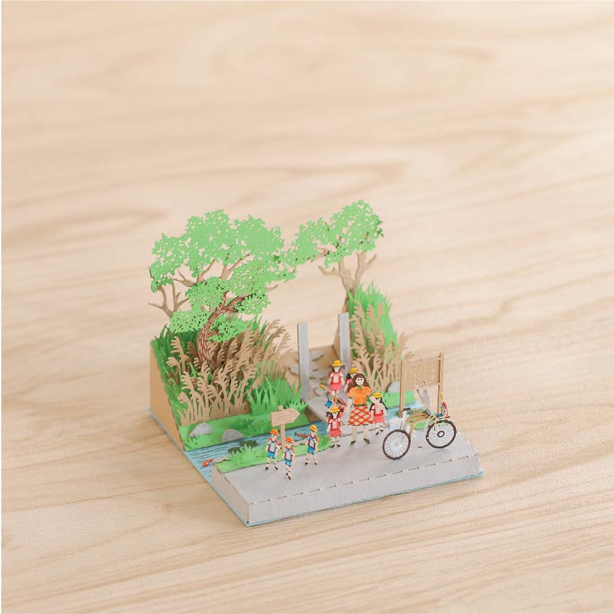 School Trip - FingerART Paper Miniature Model (LS-533)