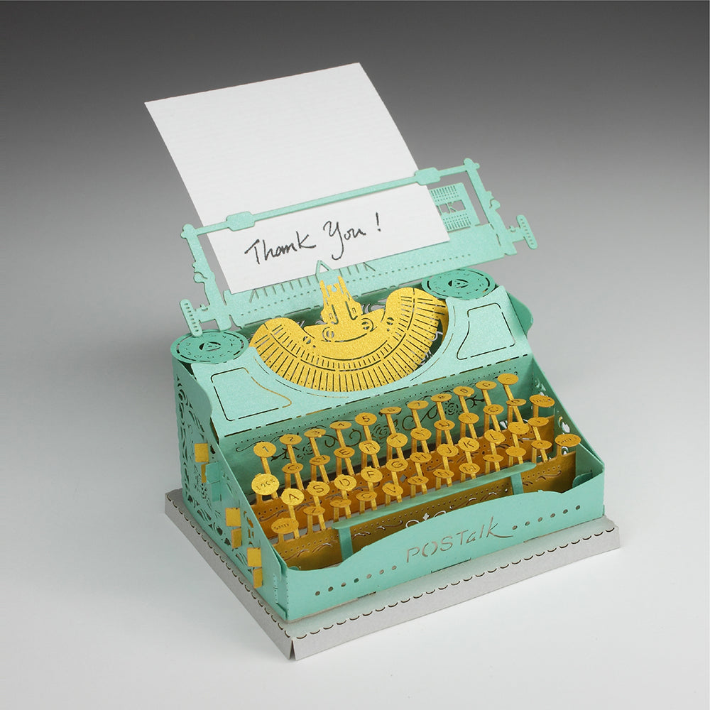Typewriter (Blue & Gold) - POSTalk Light Model (LM-43)