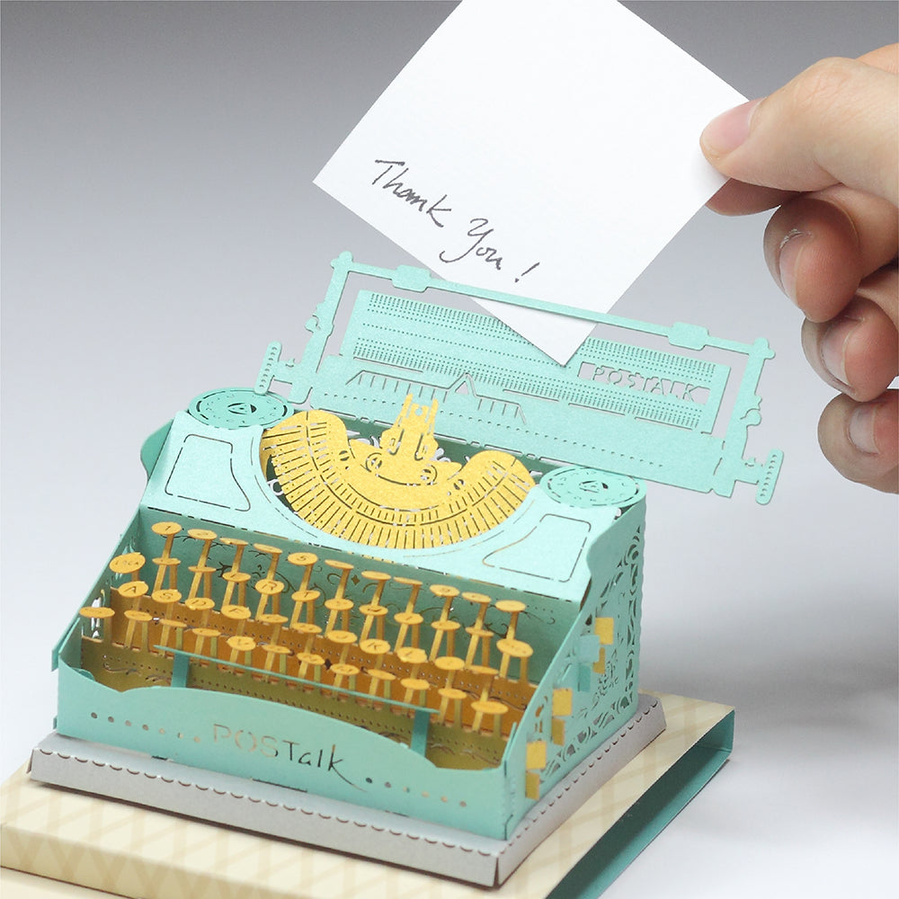 Typewriter (Blue & Gold) - POSTalk Light Model (LM-43)