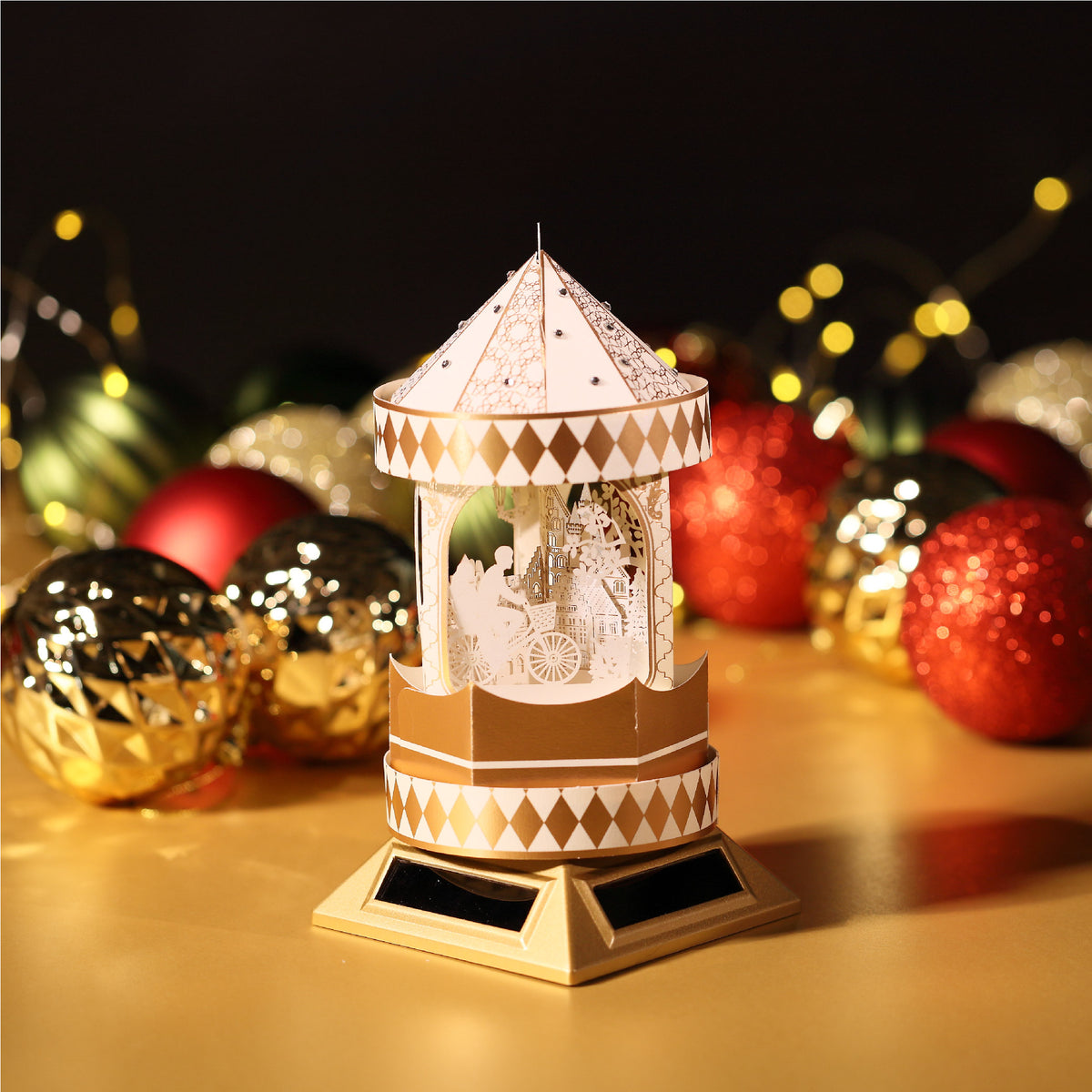 FingerART Endless-Go-Round  - Solar Rotating Paper Art Model