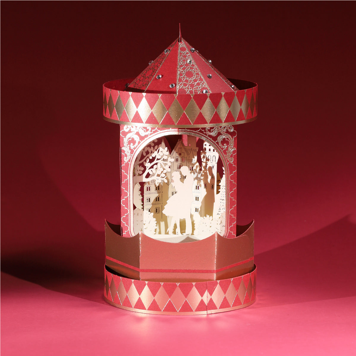 FingerART Endless-Go-Round  - Solar Rotating Paper Art Model