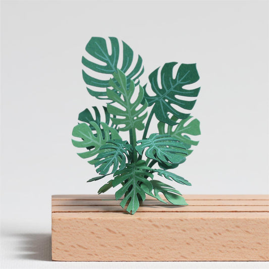 Split Leaf Philodendron - FingerART Desktop Forest Sticker (605001)