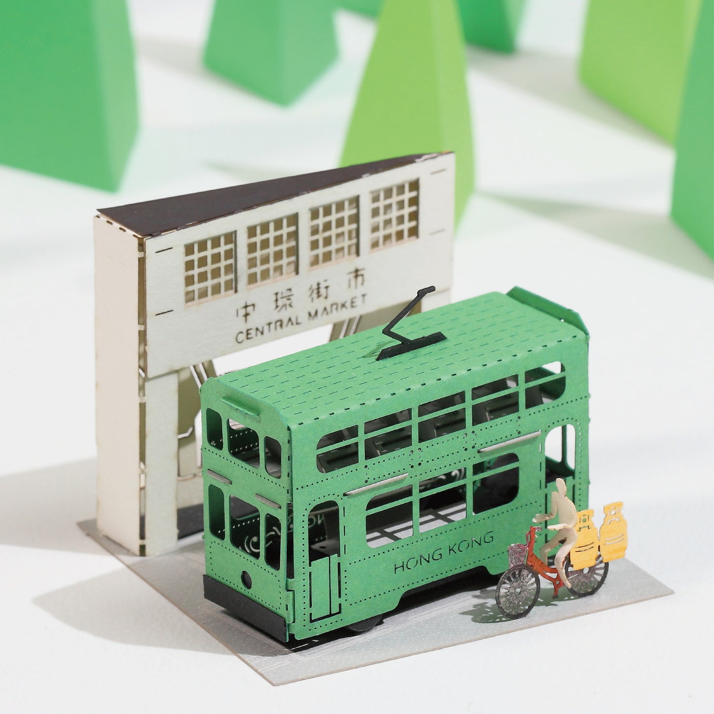 Hong Kong Tram - FingerART Paper Miniature Model (HK-644)