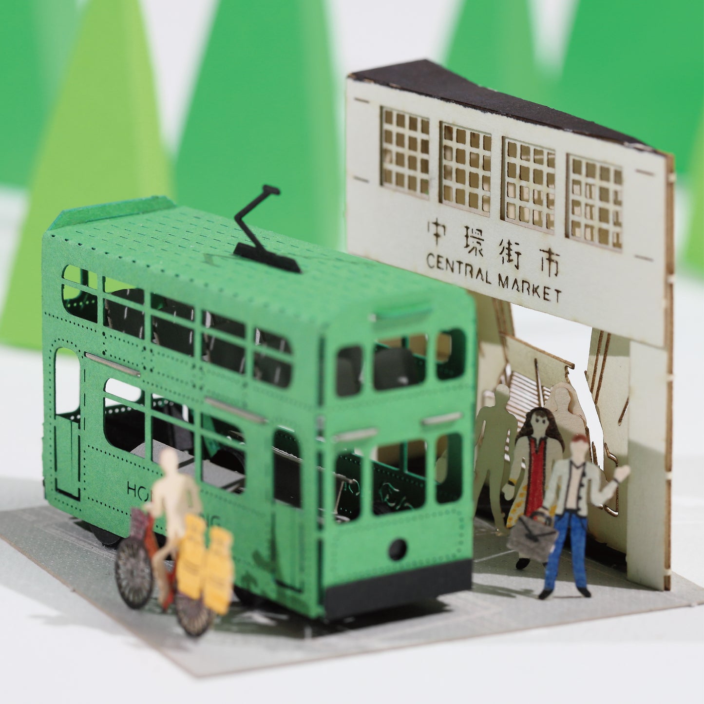 Hong Kong Tram - FingerART Paper Miniature Model (HK-644)