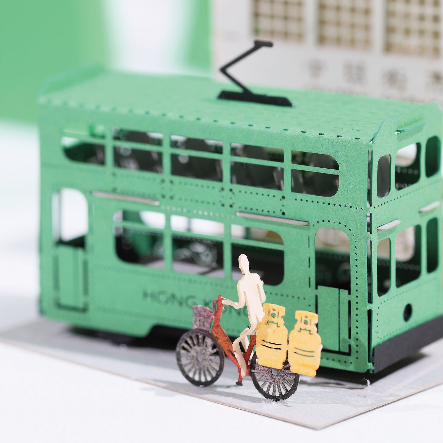 Hong Kong Tram - FingerART Paper Miniature Model (HK-644)