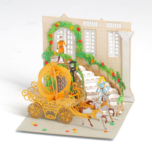 pumpkin carriage - FingerART Paper Miniature Model (LS-5311)