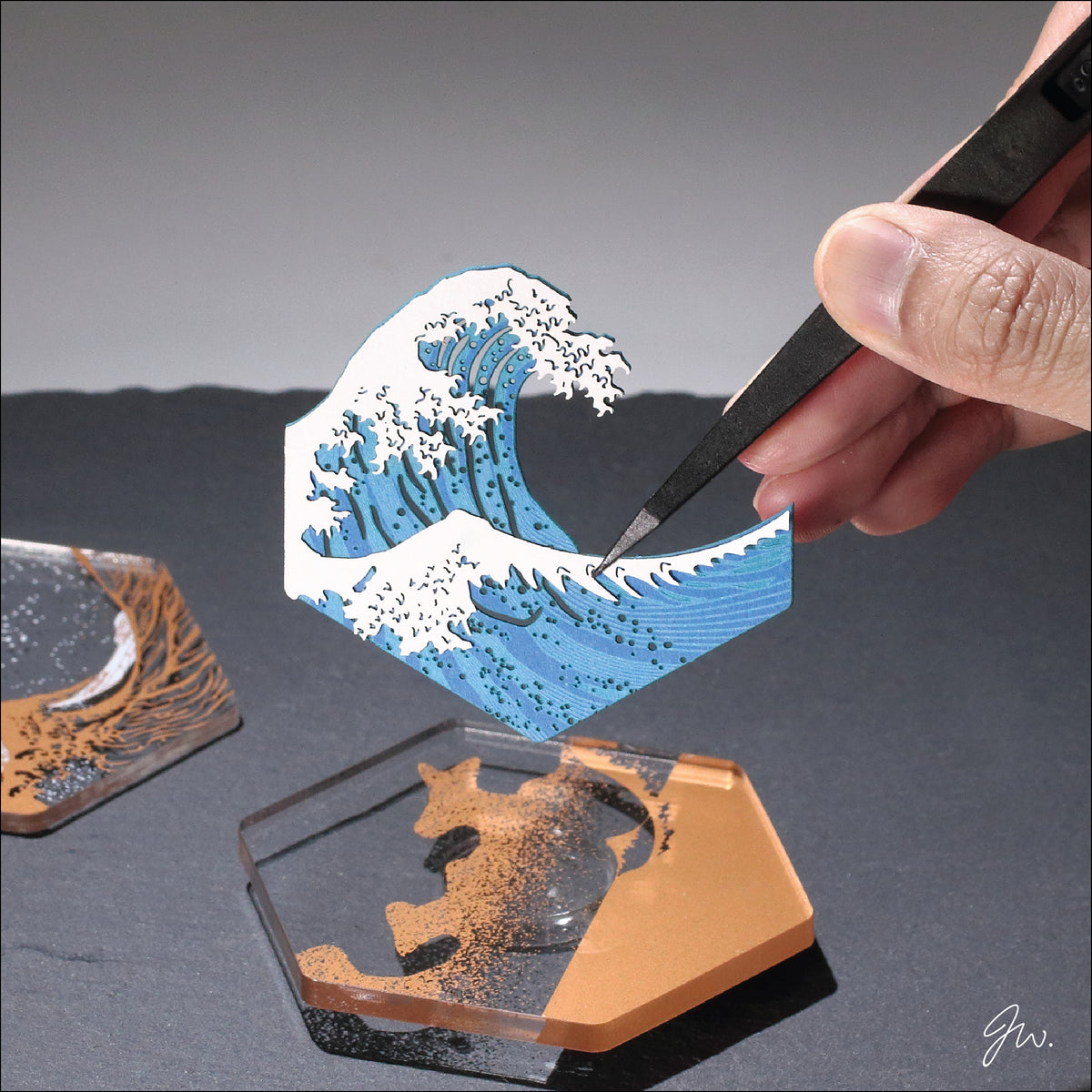 POSTalk Paper Art Magnet - The Great Wave (PM-17)