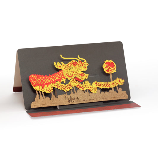 Golden Dragon Dance - POSTalk Greeting Card (LGC-02)