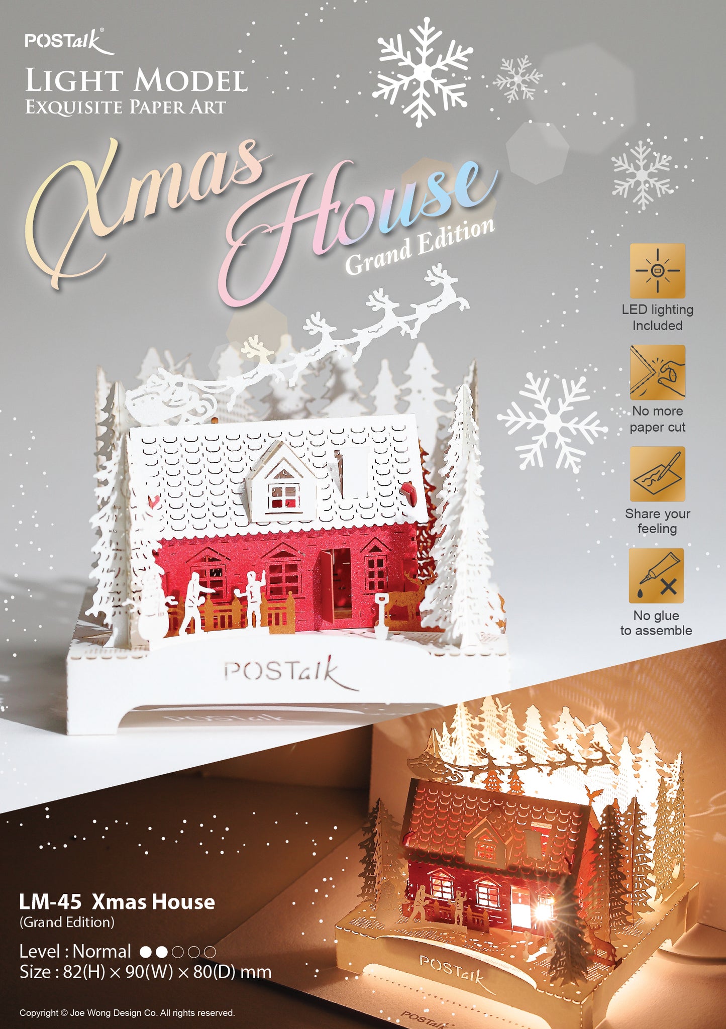 X'mas Village House (Grand Version) - POSTalk Light Model (LM-45)