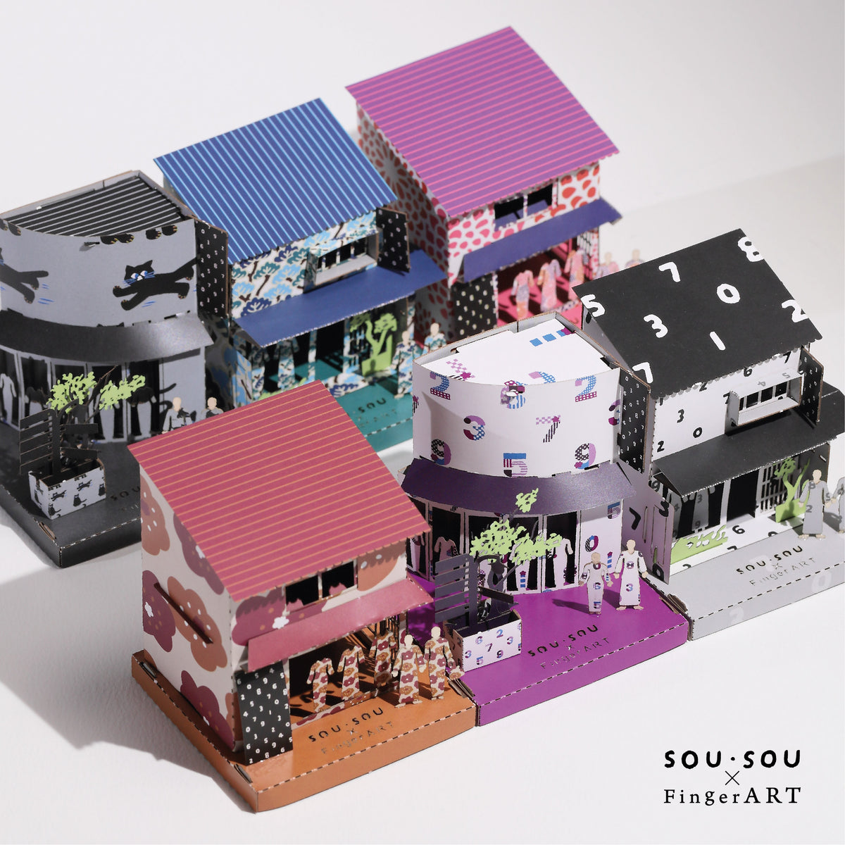 SOU·SOU Surprise House -  SOU·SOU x FingerART Paper Miniature Model (SS-5000)