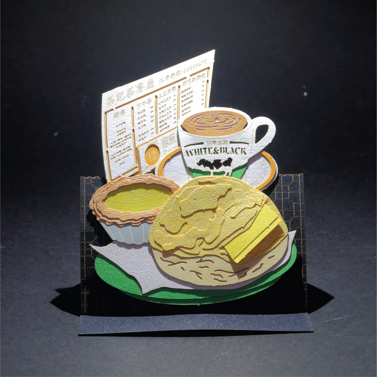HK Style Cafe - POSTalk Collage Greeting Card - Taste of Hong Kong (BA-11)