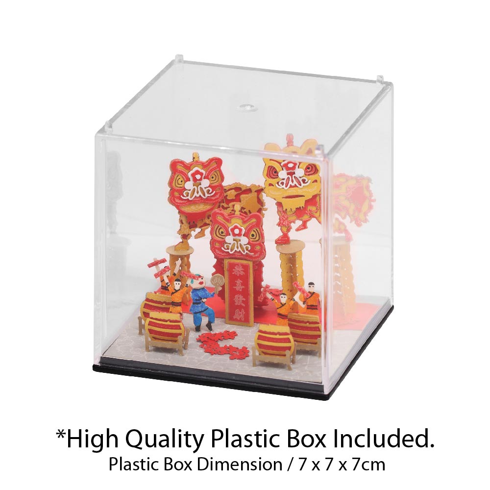 Lion Dance - FingerART Paper Miniature Model (HK-581)