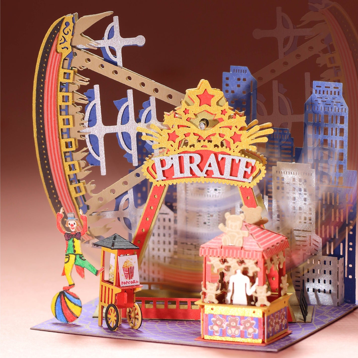 Pirate Ship Ride - FingerART Paper Miniature Model (FS-752)