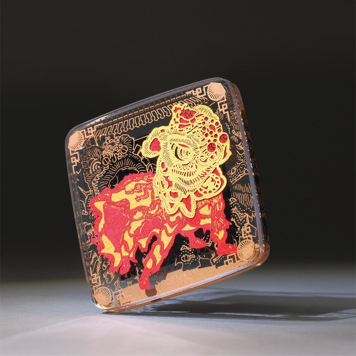 POSTalk Paper Art Magnet - Lion Dance (PM-01)